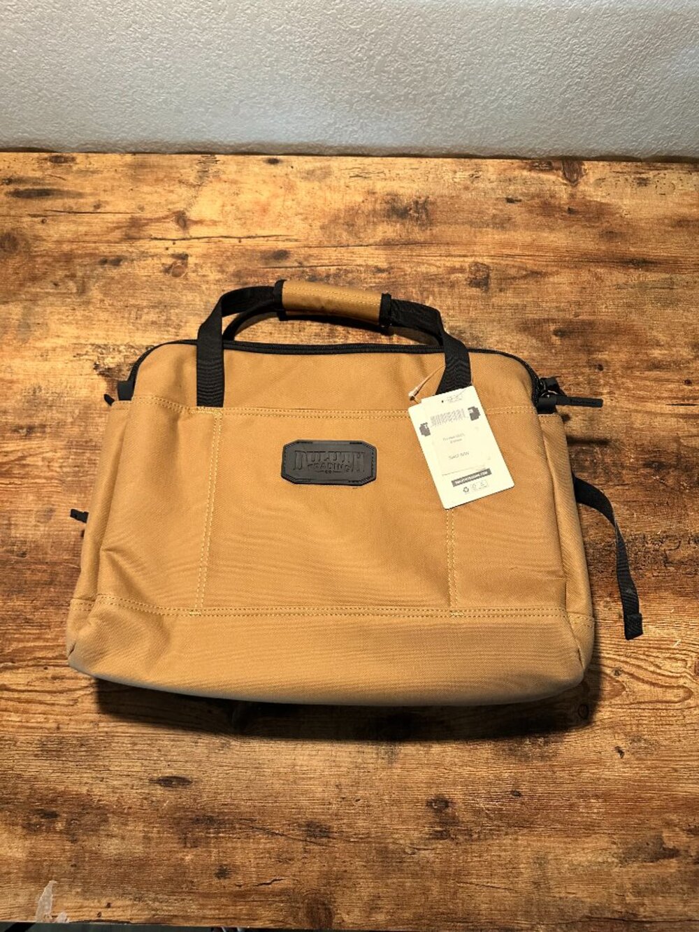 Duluth Trading Fire Hose HD Briefcase 27L Brown - NEW WITH TAGS - Picture 8 of 14